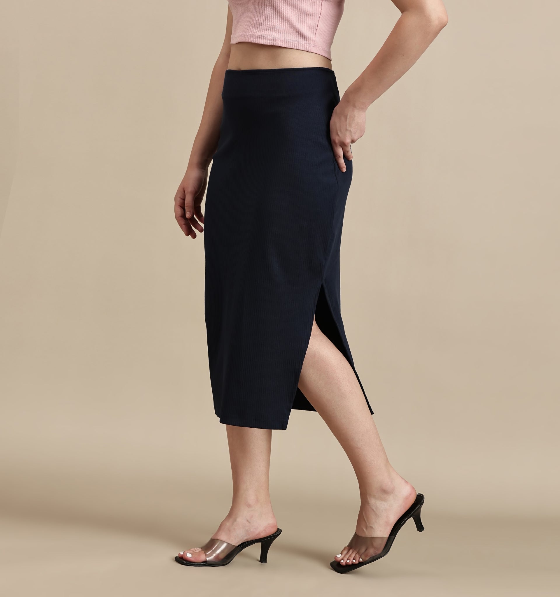 Women's Skirt – Side Slit Midi Skirt
