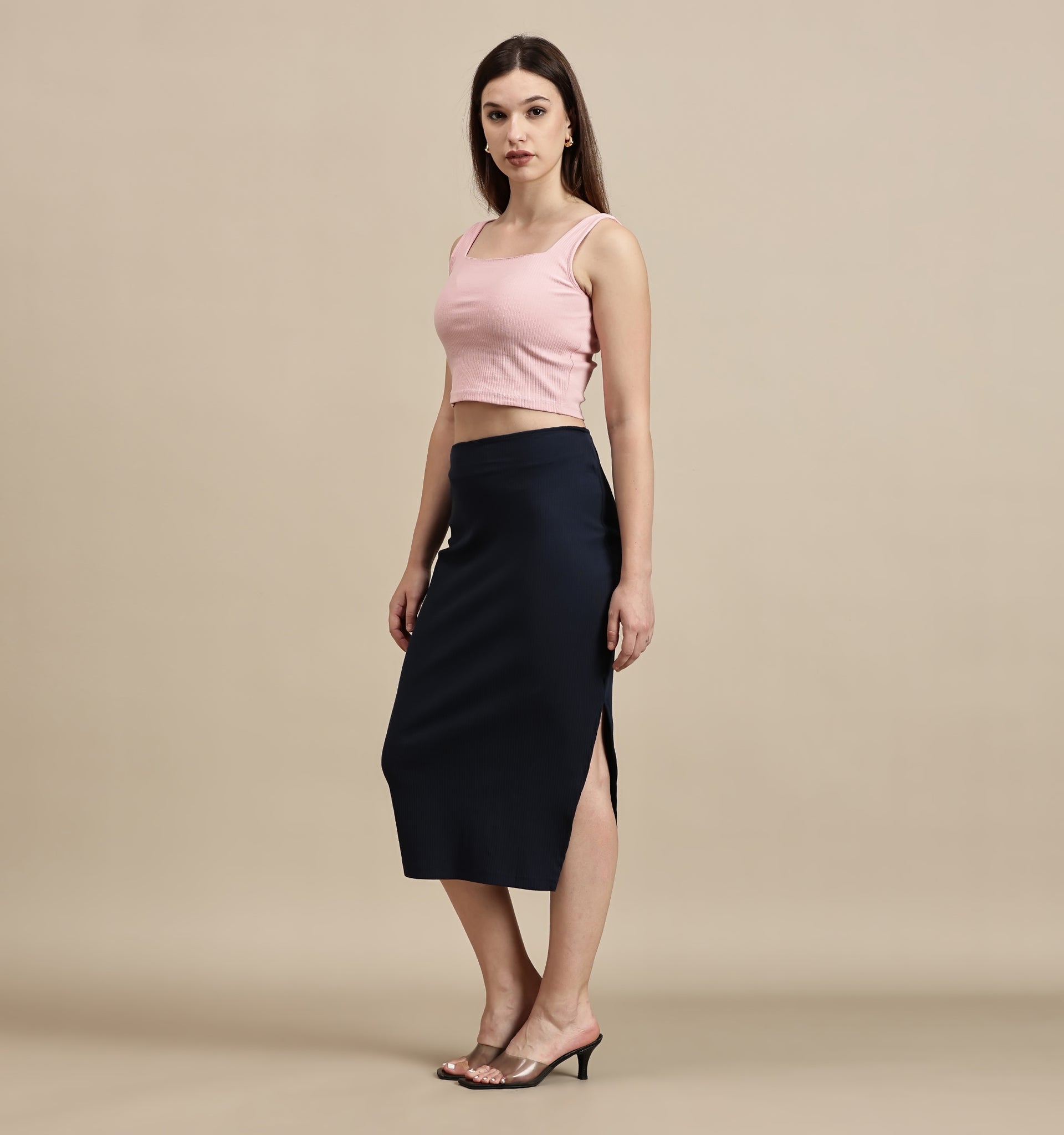 Women's Skirt – Side Slit Midi Skirt