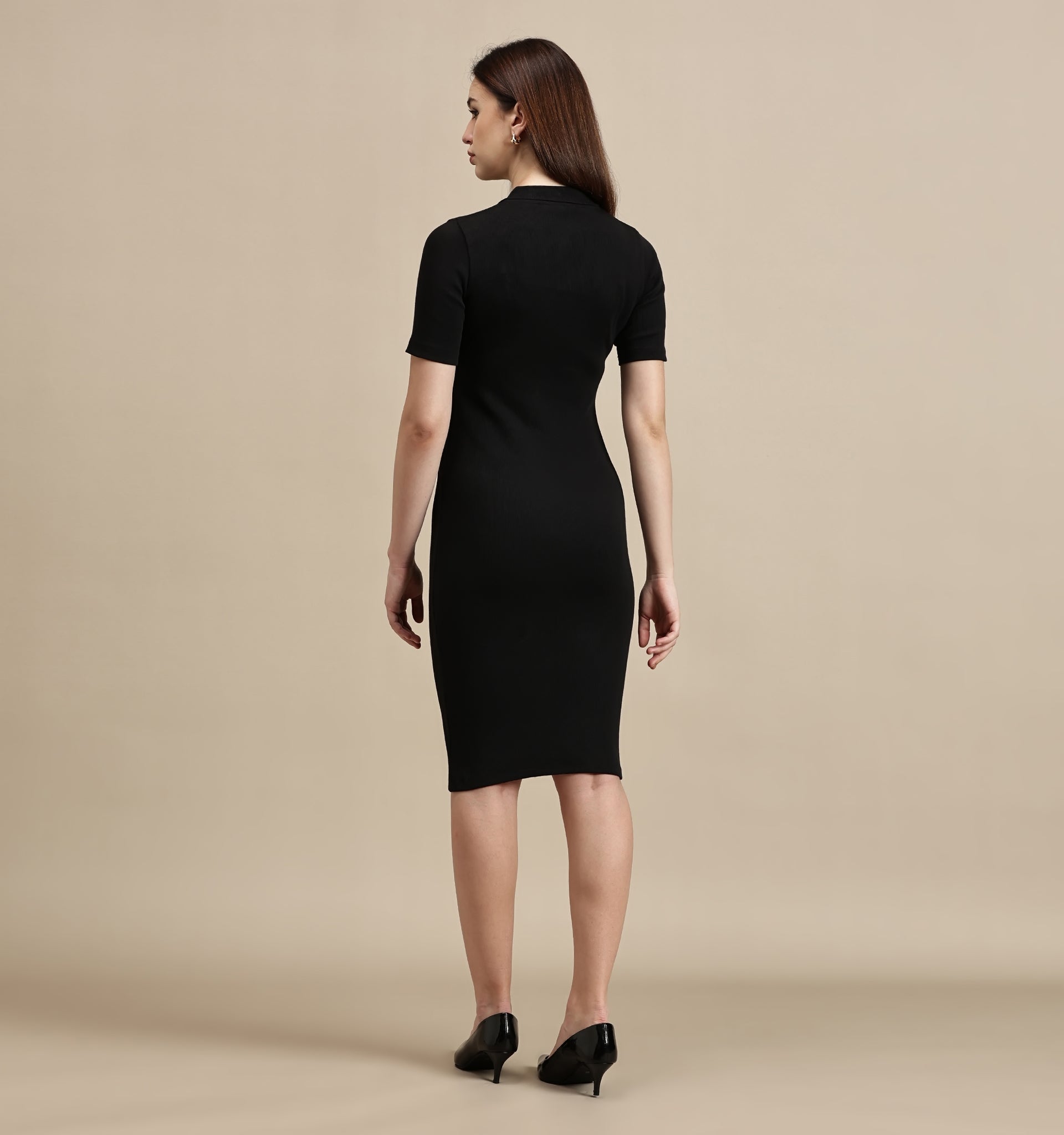 Women's Dress – Half Sleeve Polo Dress