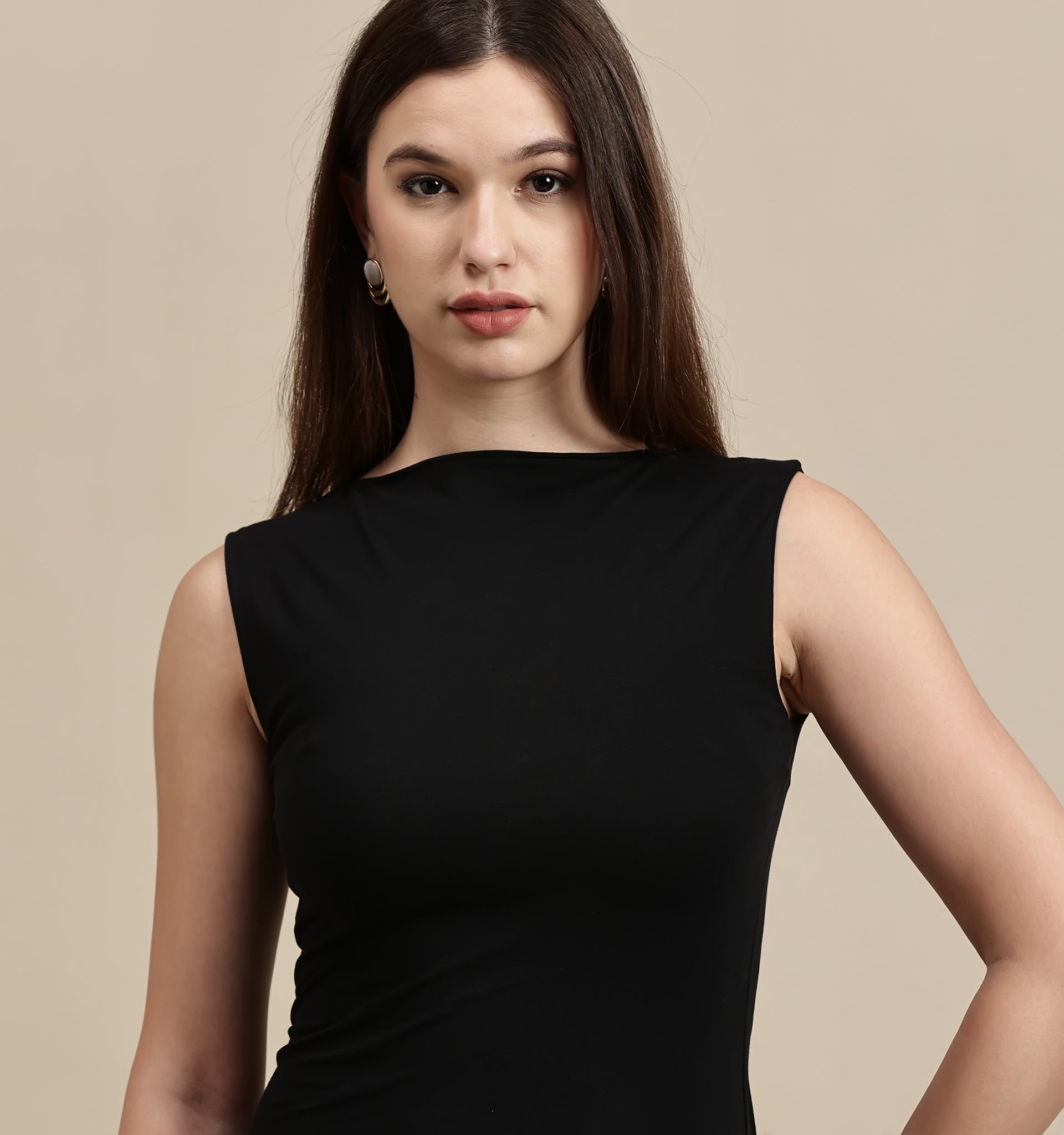 Women's Dress – A-Line Sleeveless Mini Dress