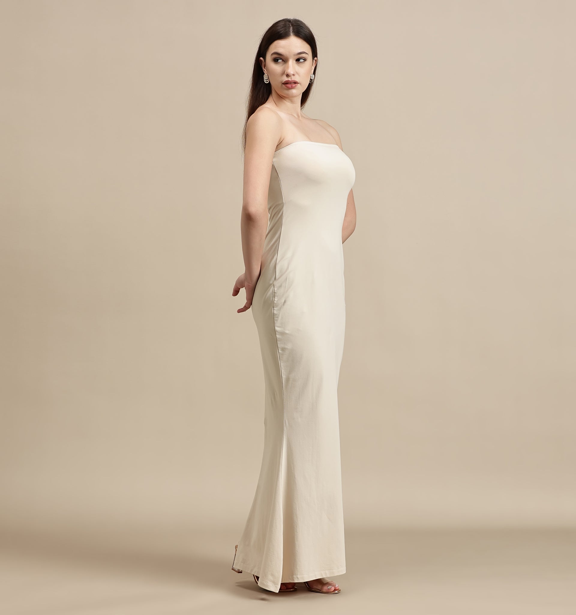 Women's Dress – Tube Dress With Back Slit