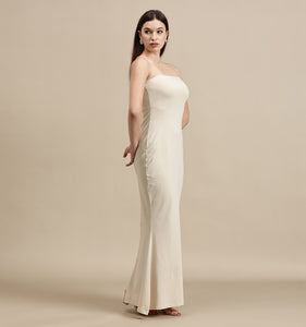 Women's Dress – Tube Dress With Back Slit