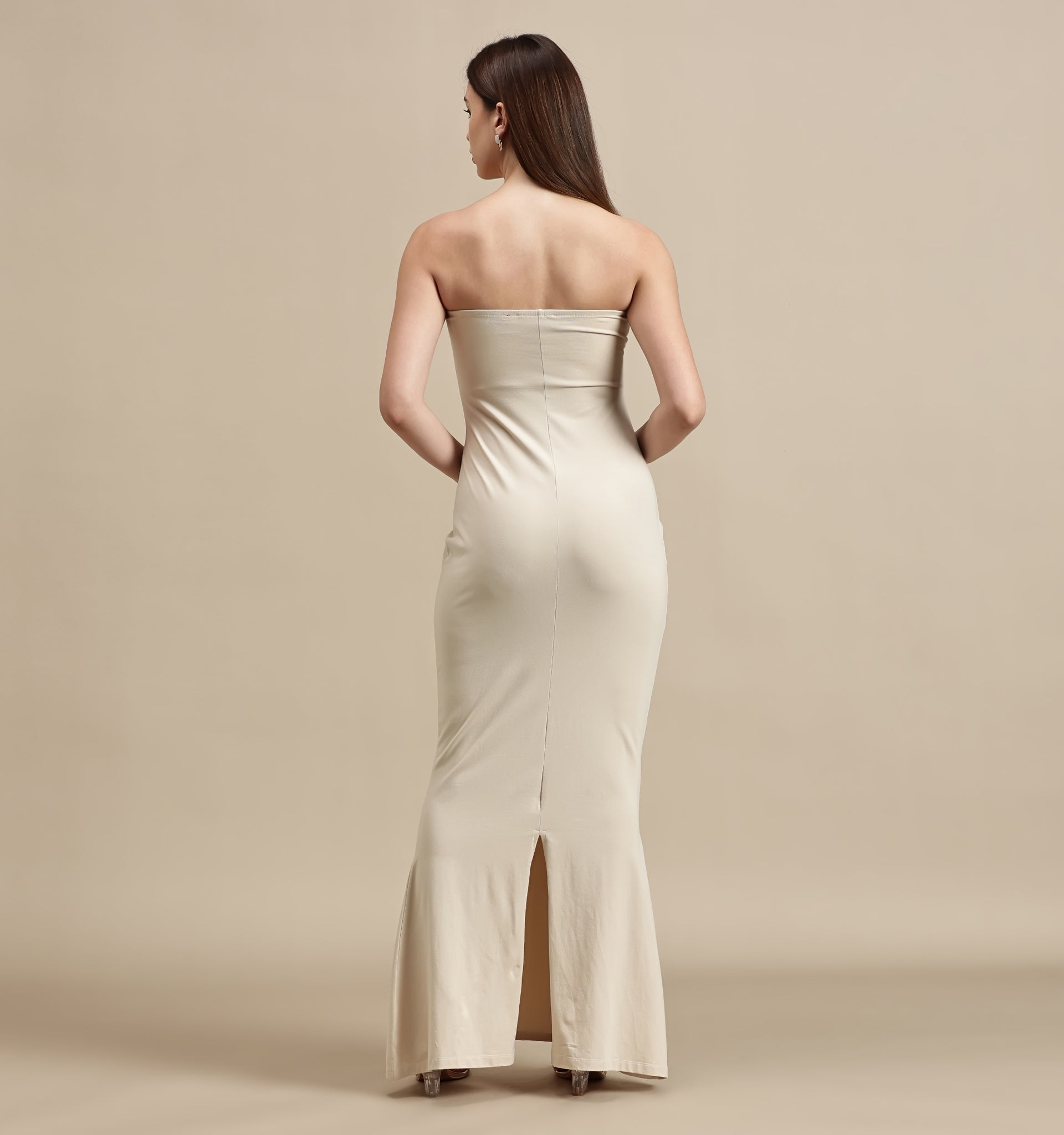 Women's Dress – Tube Dress With Back Slit