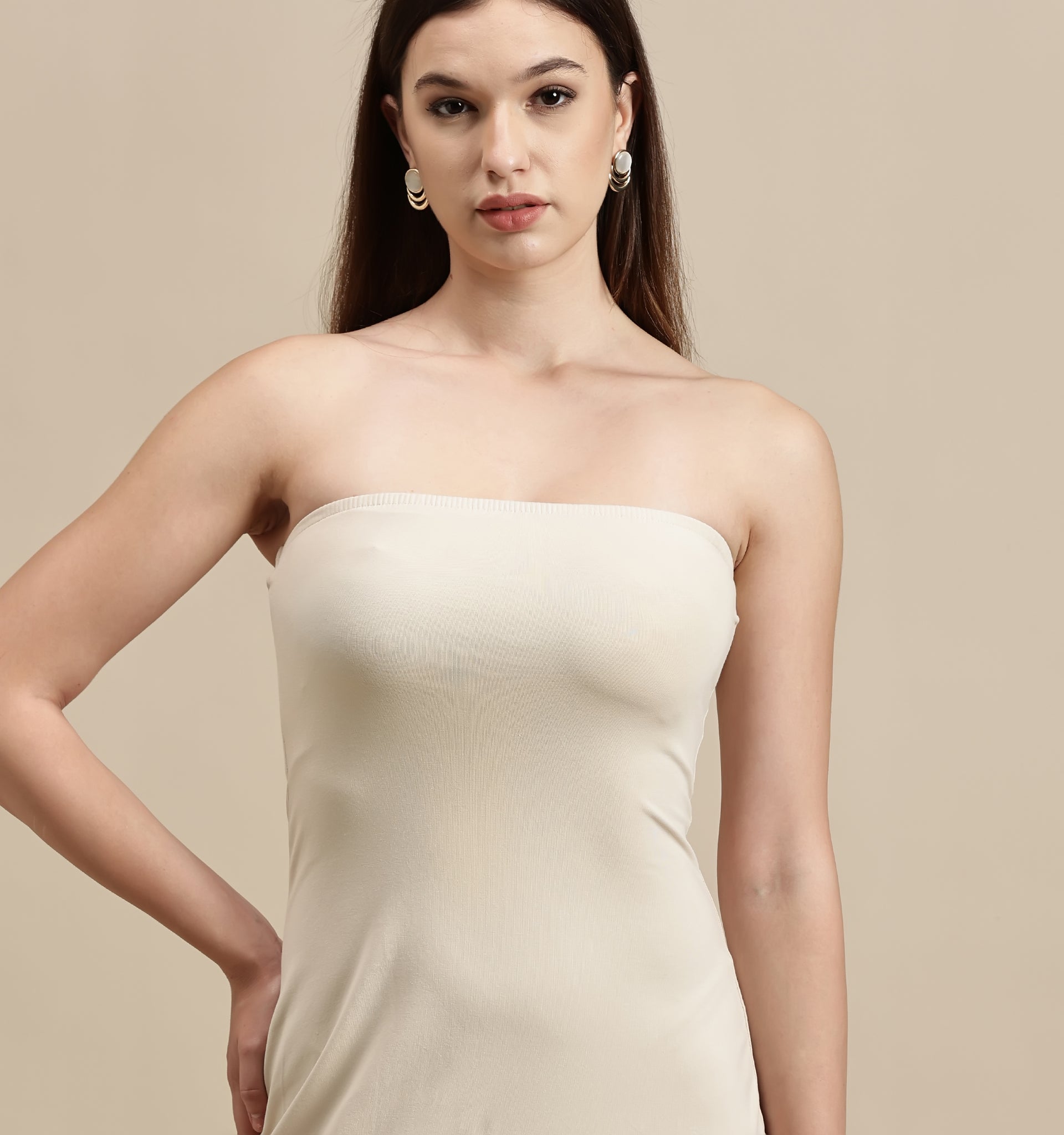 Women's Dress – Tube Dress With Back Slit