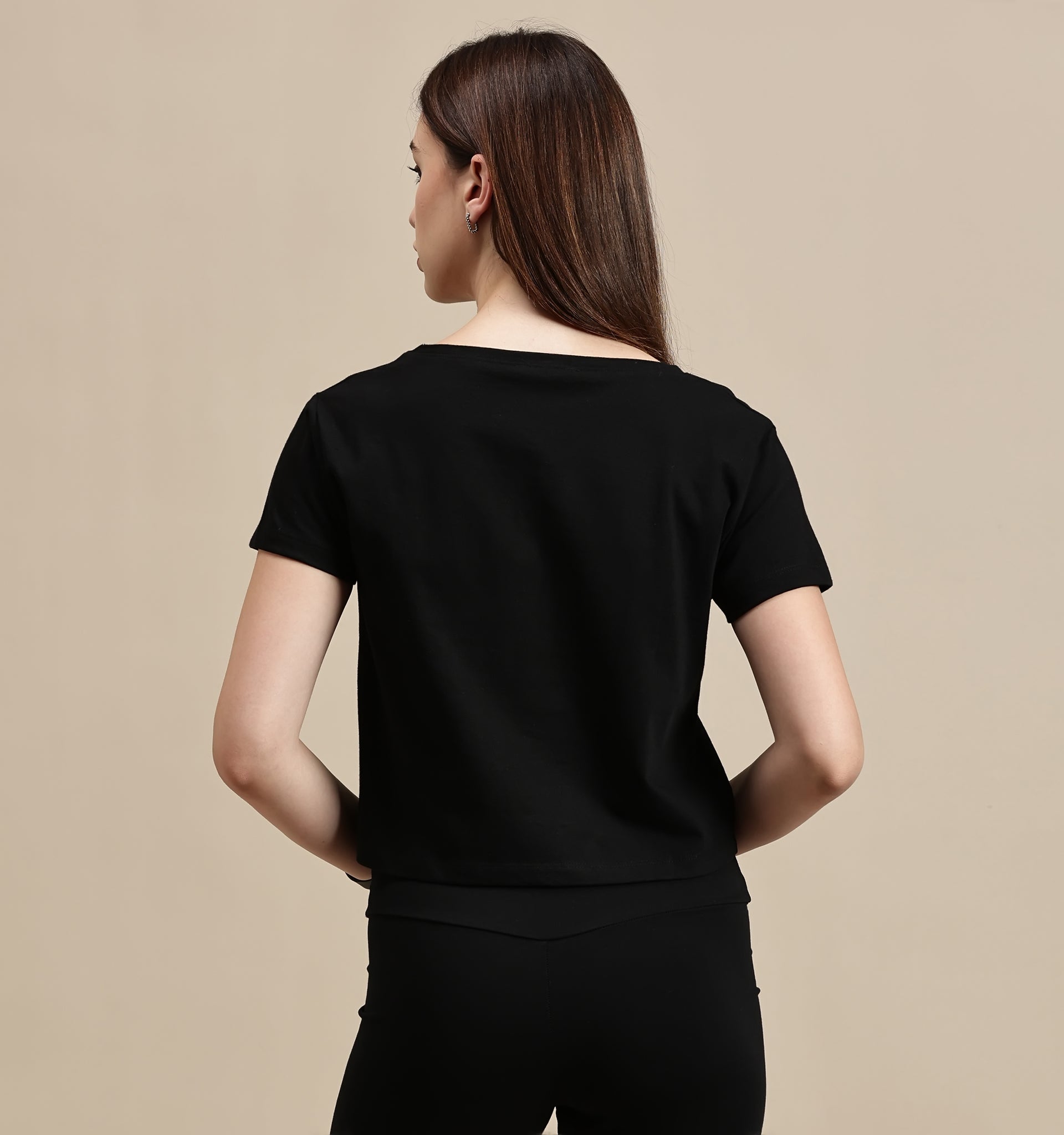Women's Crop Top – Round Neck Half Sleeve Relax Crop Top