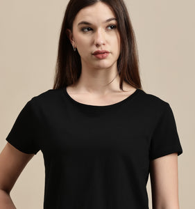 Women's Crop Top – Round Neck Half Sleeve Relax Crop Top