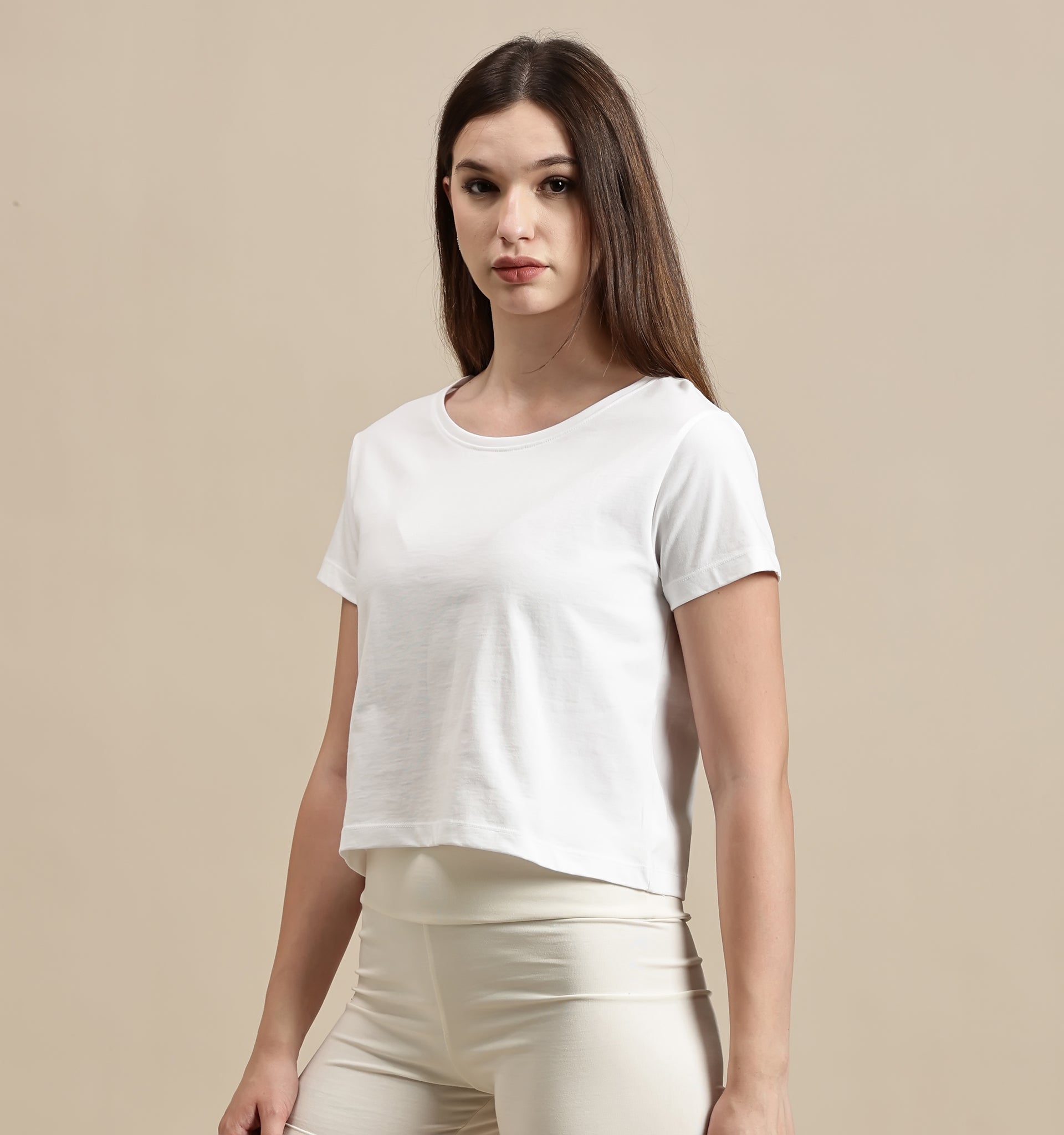 Women's Crop Top – Round Neck Half Sleeve Relax Crop Top