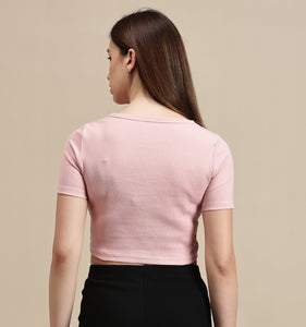 Women's Crop Top – Square Neck Half Sleeve Crop Top