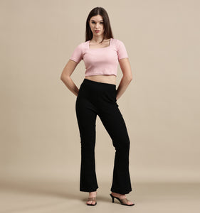 Women's Crop Top – Square Neck Half Sleeve Crop Top