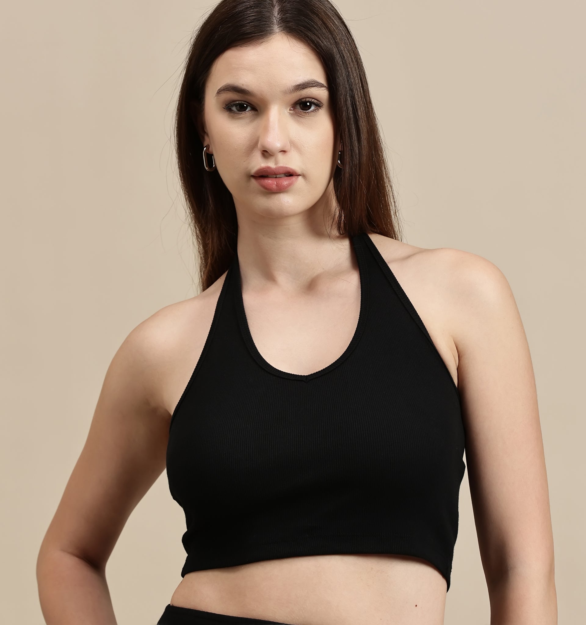 Women's Crop Top – Halter Neck Crop Top