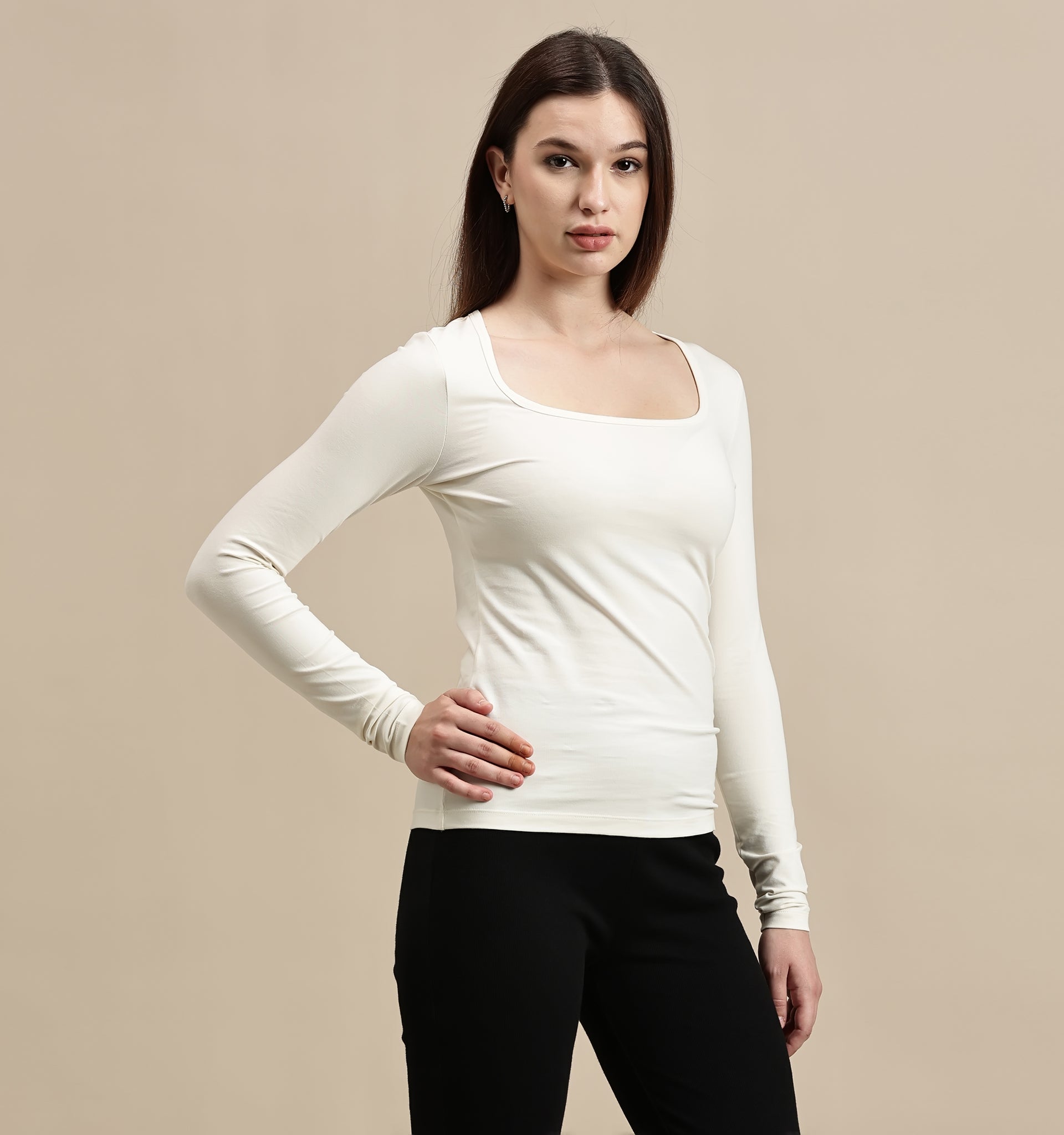 Women's Top – Square Neck Full Sleeve Top
