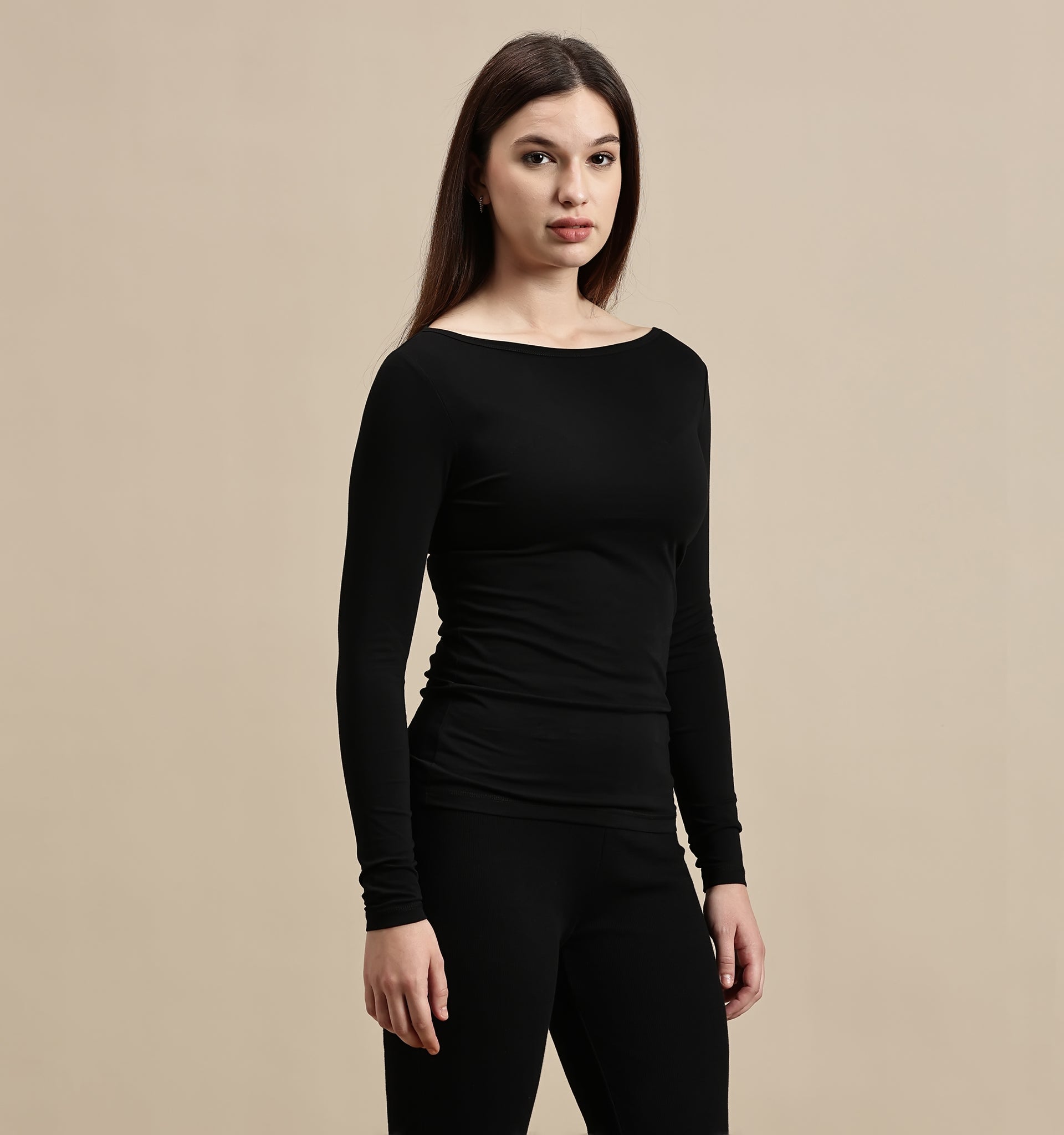 Women's Top – Boat Neck Full Sleeve Top