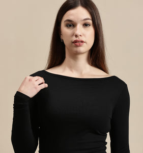 Women's Top – Boat Neck Full Sleeve Top