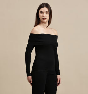 Women's Top – Off Shoulder Full Sleeve Top