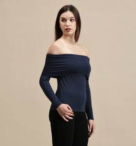 Women's Top – Off Shoulder Full Sleeve Top