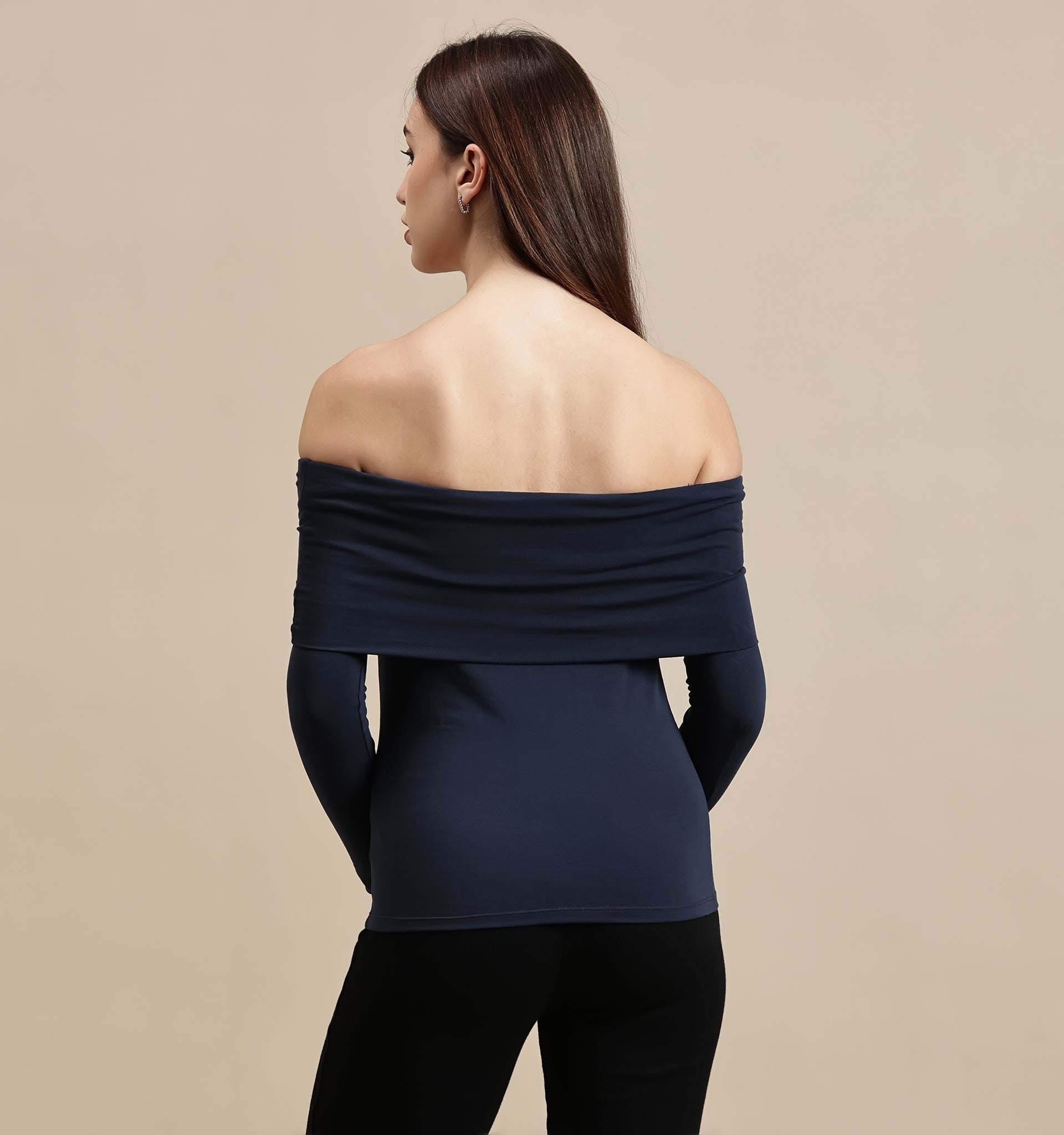 Women's Top – Off Shoulder Full Sleeve Top
