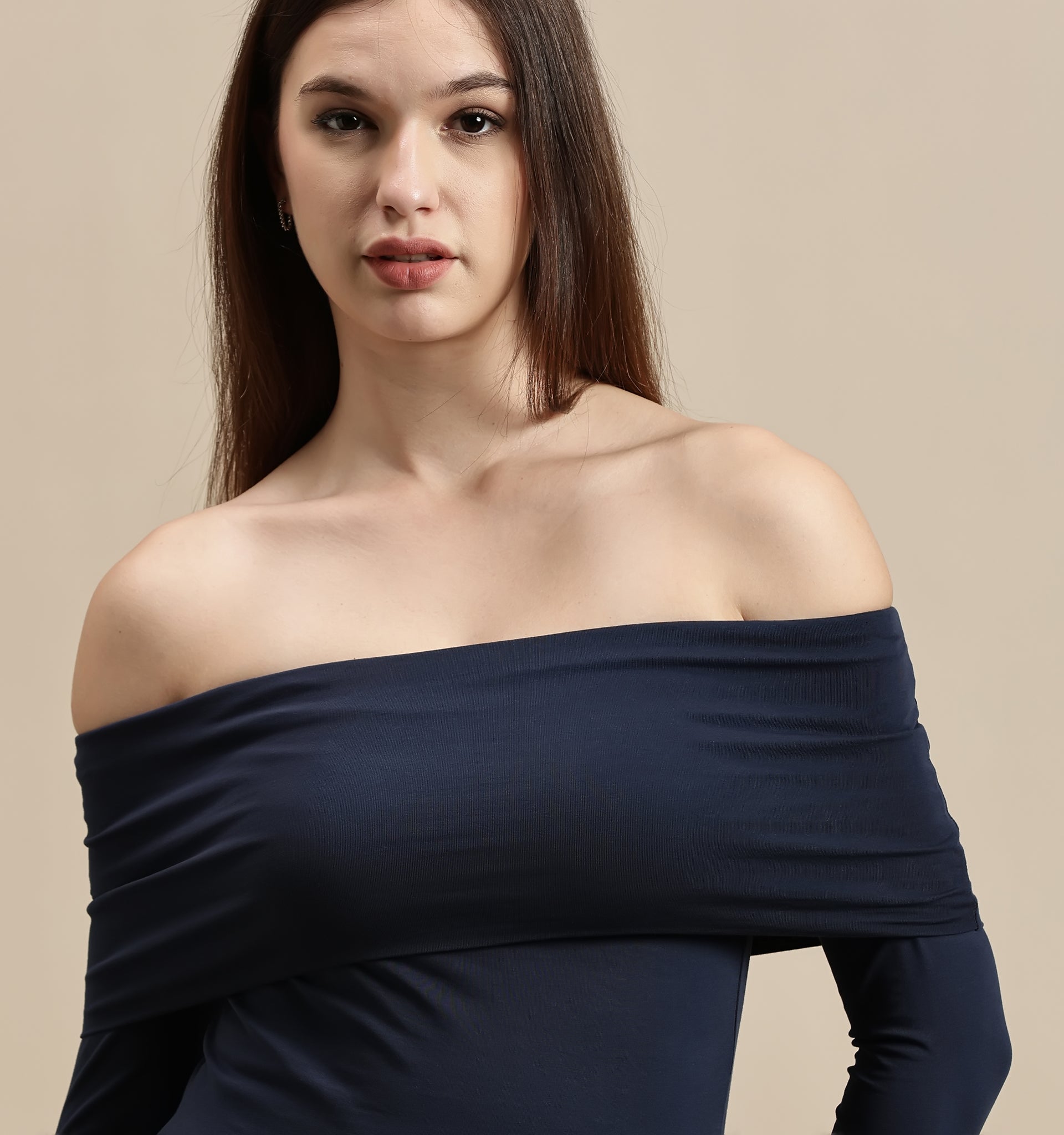 Women's Top – Off Shoulder Full Sleeve Top