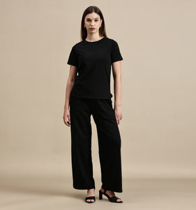 Women's Top – Regular Half Sleeve High Low Top
