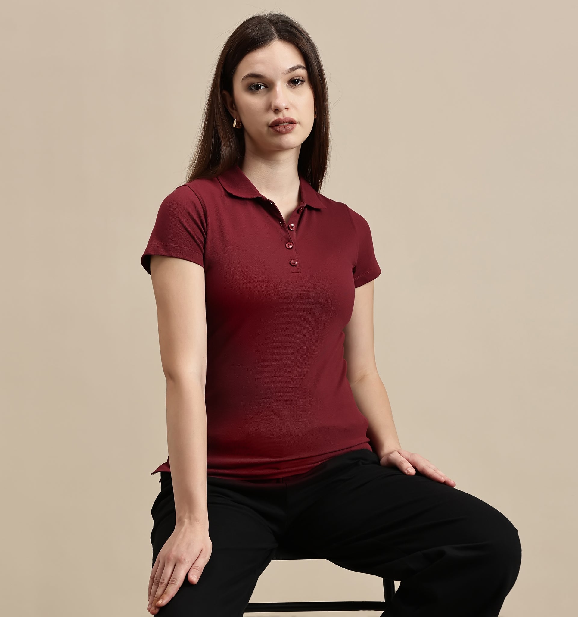 Women's Top – Half Sleeve Polo Top