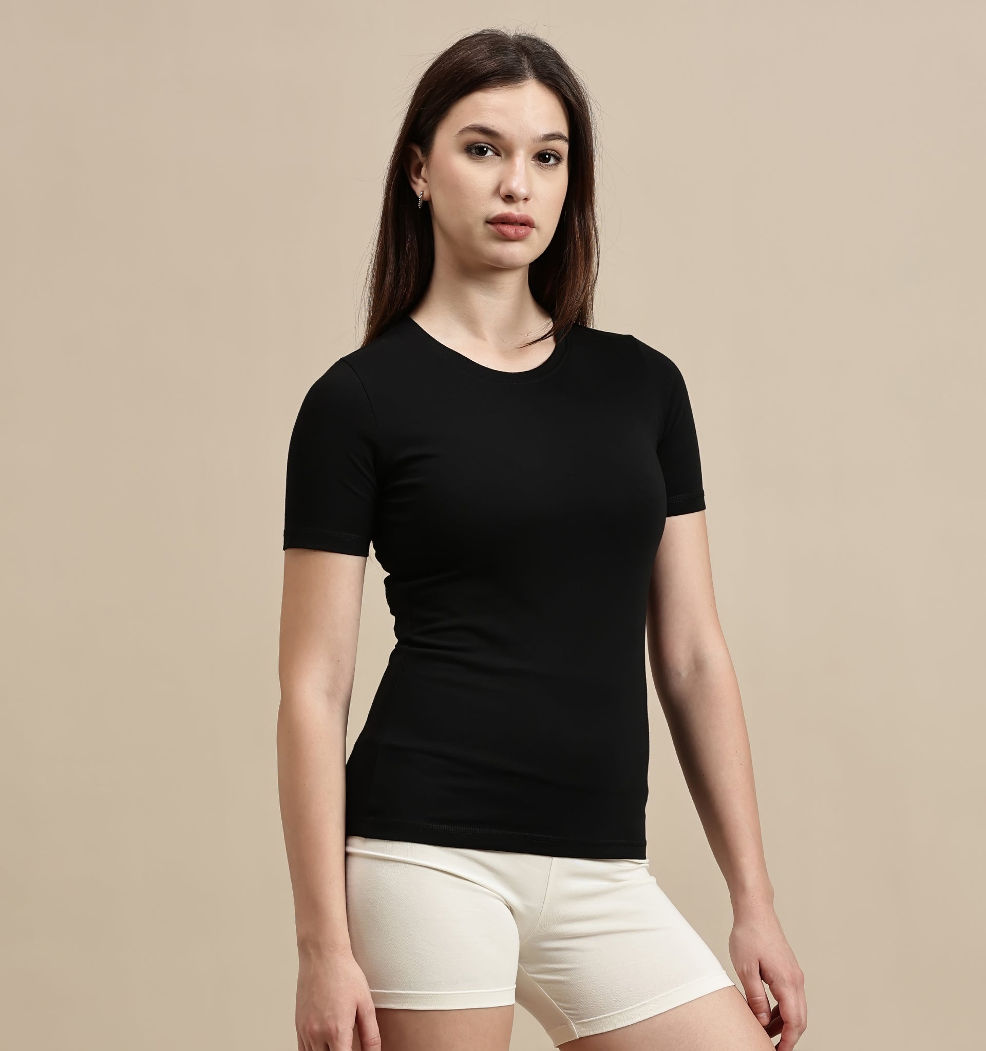 Women's Top – Crew Neck Half Sleeve Top