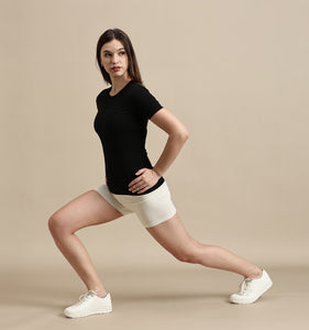Women's Top – Crew Neck Half Sleeve Top