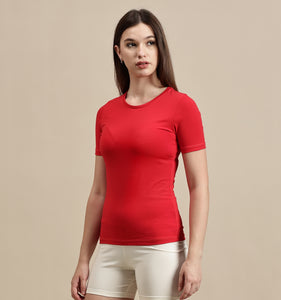 Women's Top – Crew Neck Half Sleeve Top