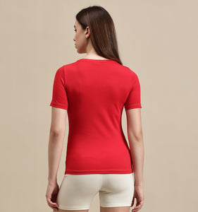 Women's Top – Crew Neck Half Sleeve Top