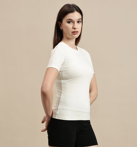 Women's Top – Crew Neck Half Sleeve Top