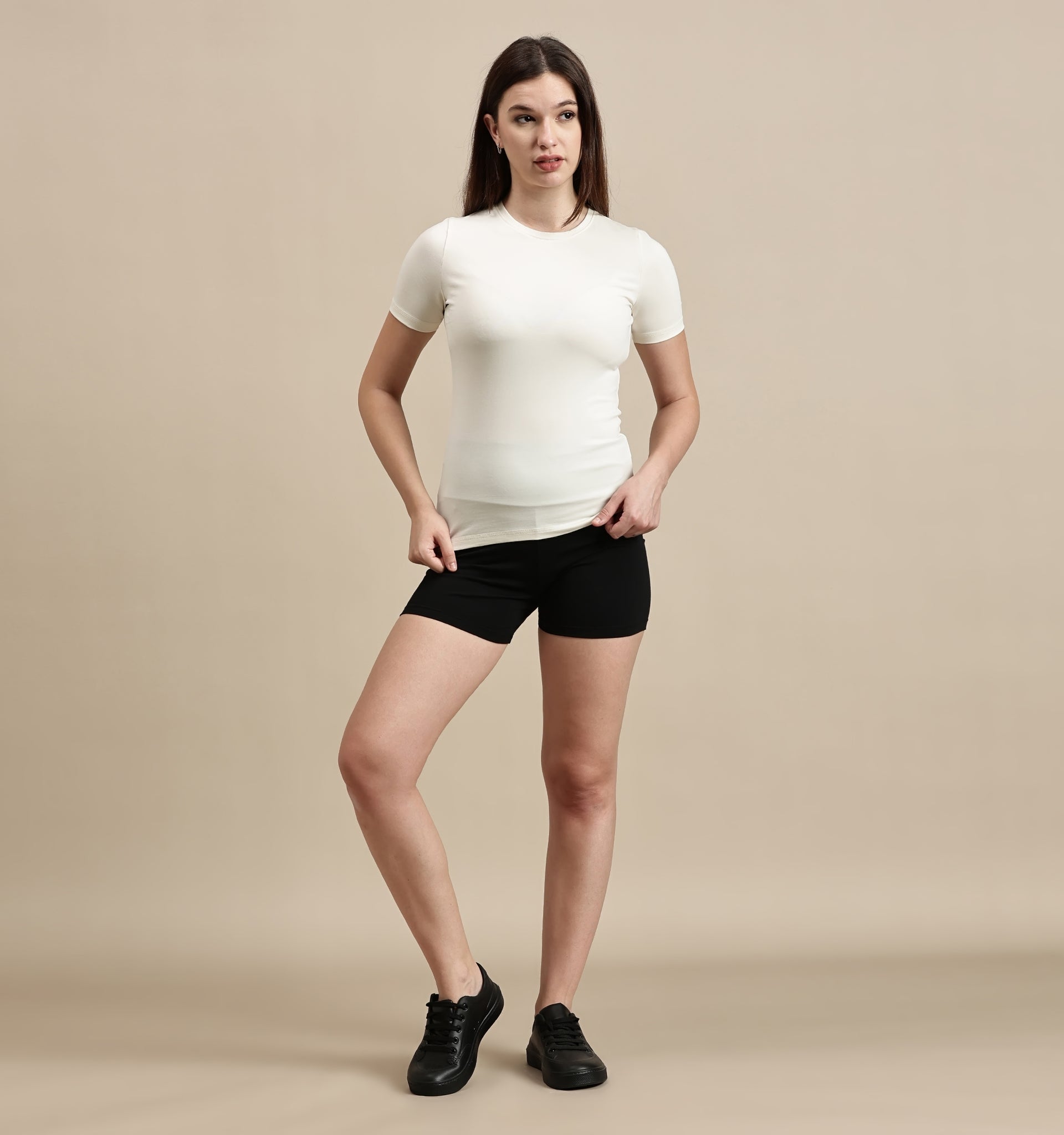 Women's Top – Crew Neck Half Sleeve Top