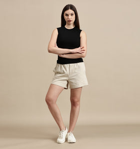 Women's Top – Crew Neck Sleeveless Top