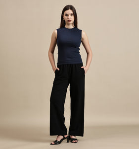 Women's Top – Crew Neck Sleeveless Top