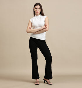 Women's Top – Mock Neck Sleeveless Top